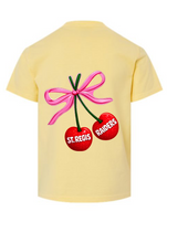 Load image into Gallery viewer, GIRLS Cherry Red Raiders Tee
