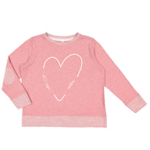 Load image into Gallery viewer, GIRLS French Terry Pullover with Regis Raiders Heart Logo
