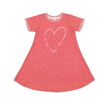 Load image into Gallery viewer, GIRLS French Terry Dress with Regis Raiders Heart Logo
