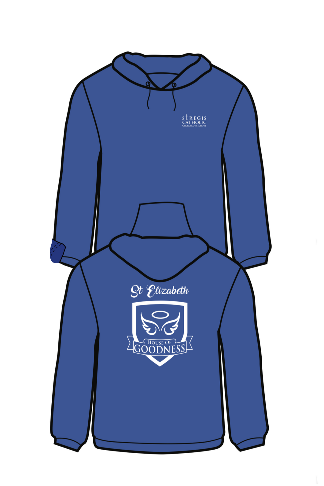 ADULT House HOODIE - COBALT St. Elizabeth House of Goodness