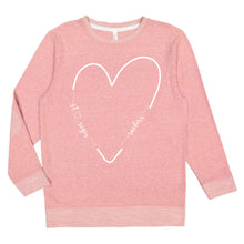 Load image into Gallery viewer, LADIES French Terry Pullover with St. Regis Raiders Heart Logo
