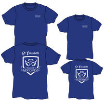 Load image into Gallery viewer, YOUTH House Shirt - COBALT St. Elizabeth House of Goodness
