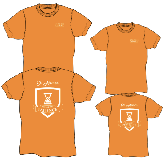 YOUTH House Shirt - ORANGE St. Monica House of Patience