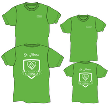 Load image into Gallery viewer, YOUTH House Shirt - LIME GREEN St. Theresa House of Kindness

