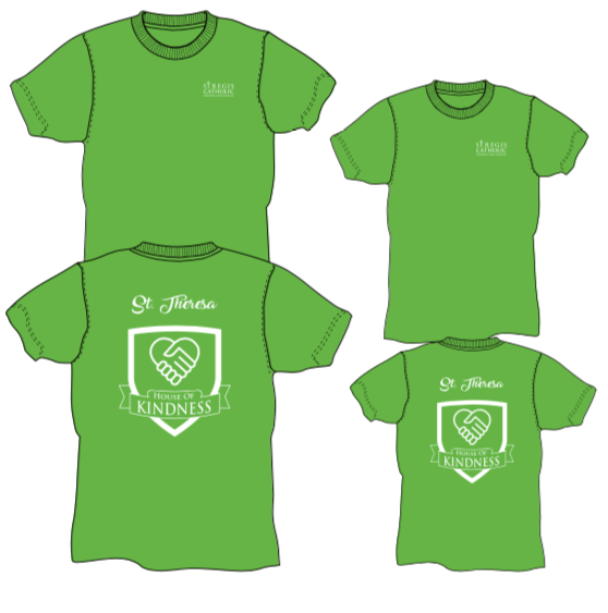 Adult House Shirt - LIME GREEN St. Theresa House of Kindness